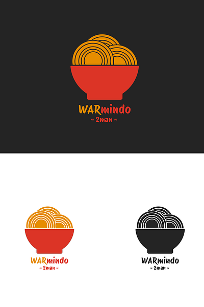 WARmindo 2man Logo branding ilustrator logo photoshop