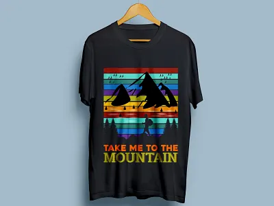 Mountain T-shirt Design fashion