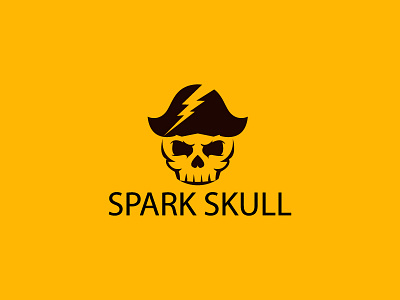 Skull logo design. beat logo brand identity branding design graphic design logo skull skull logo spark spark logo vector