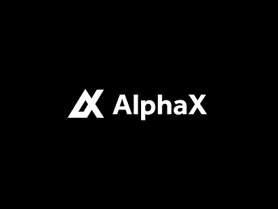 AlphaX Brand Logo bitcoin blockchain brand branding btc crypto currency design exchange logo minimalist vi