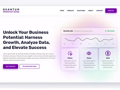 Quantum Innovations - SaaS Landing Page
