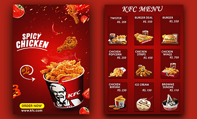 Fast Food Flyer branding graphic design professional flyer