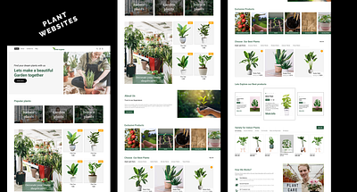 Plants Organic Website plants organic website ui