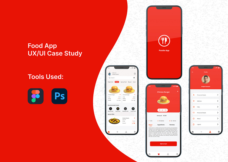 Food App UX UI Design by Amjad Hussain on Dribbble