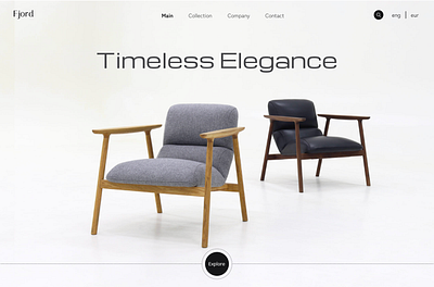 Fjord app design furniture landing lightmode minimalist ui uidesign ux web