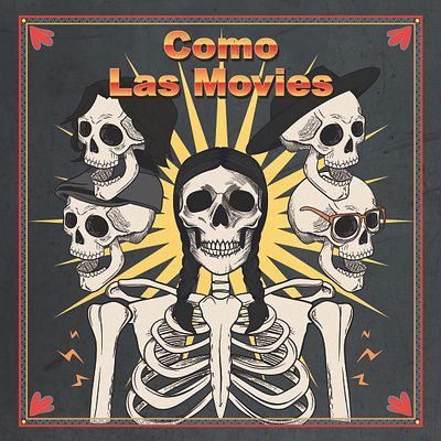 Como Las Movies Album Cover affinity designer album cover graphic design illustration