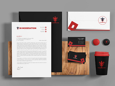 Brand Identity - In Moderation! advertising advertisingagency brandidentity branding business businesscards buylogo designers development digitalagency envelop inmoderationlogo innovatixhub letterhead logocustom logodesigner logoshop marketting stateagency stationery