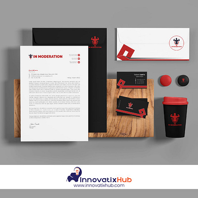 Brand Identity - In Moderation! advertising advertisingagency brandidentity branding business businesscards buylogo designers development digitalagency envelop inmoderationlogo innovatixhub letterhead logocustom logodesigner logoshop marketting stateagency stationery