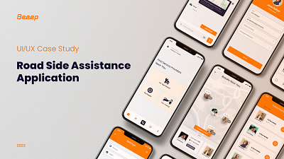 Road Side Assistance App UI/UX Case Study app design case study mobile design ui user interface ux web design