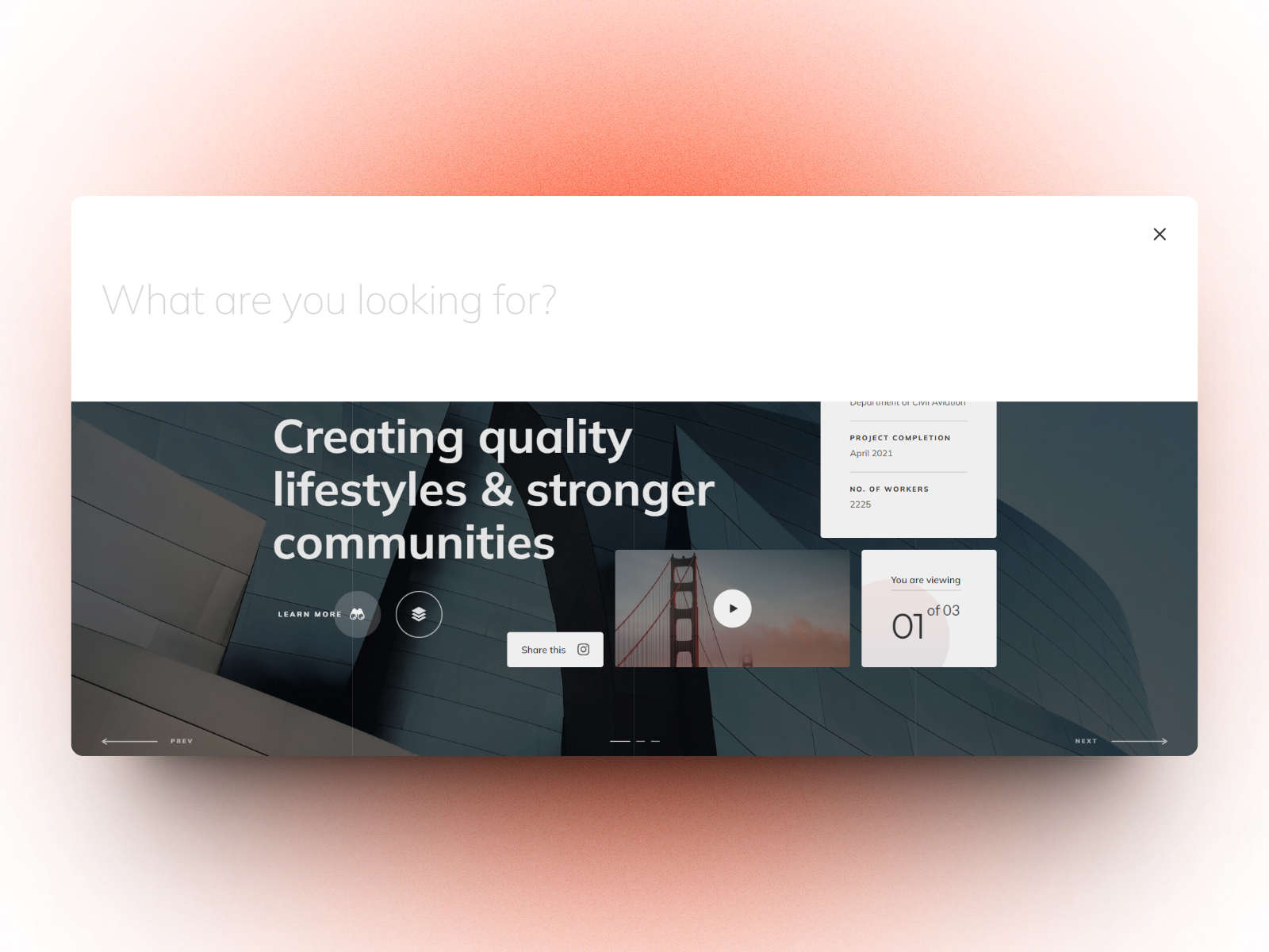 Architecture Cloneable Hero Section Design - Made In Webflow By The ...