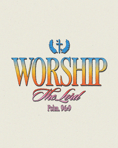 Worship the Lord | Christian Poster creative