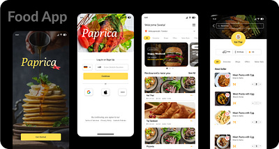 FOOD App app food app ui