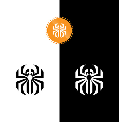 Spider logo animal branding cartoon gaming identity logo logoground mascot minimal new silhouette spider sports technology