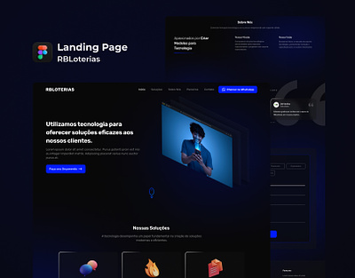 Landing Page UI - RBLoterias design homepage ui ui design uiux user interface