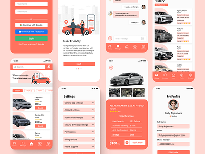 Car rental app mobile - UI Design app car rent design mobile mobile app mobile design ui design