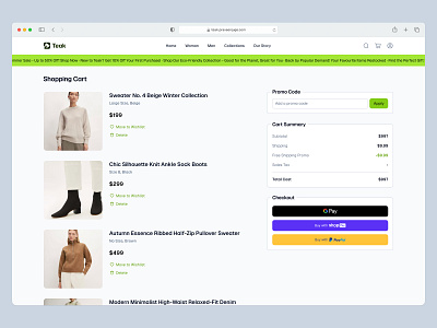 Shopping Cart + Checkout 🛒 button buttons cart e commerce ecommerce header minimal navigation shopping shopping cart web design