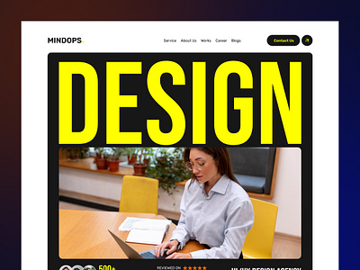 Mindops Design Agency Website Design. company website design design agency design company ui ui design uiux design