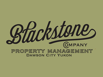 Blackstone branding graphic design sign