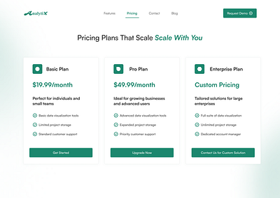 Pricing design minimal pricing subscriptions ui website