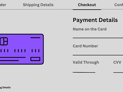 Credit Card checkout UI day2 dailyui day2 graphic design ui