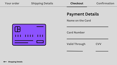 Credit Card checkout UI day2 dailyui day2 graphic design ui