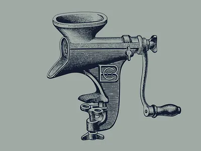 Meat Grinder branding graphic design