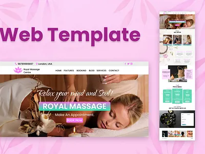 Web Template animation banner design branding figma design graphic design illustration photoshop seo ui ux web design web template