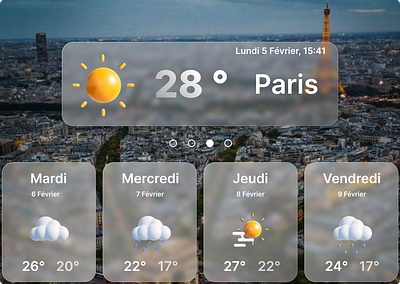 Météo application branding conception graphique design graphic design illustration logo paris ui ux vector weather