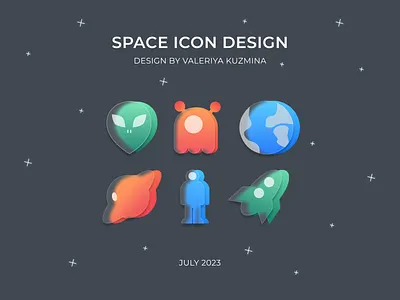 Space icon design design graphic design illustration vector