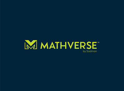 Mathverse - logo design \ coaching business freebies logo logo design type design.