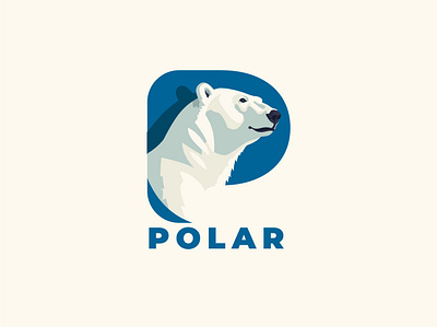 Polar Bear logo design branding illustration mascot logo vector