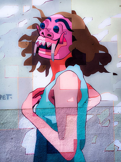 Προσωπικότητα - Personality illustration photoshop street art wall design σχέδιο τέχνη δρόμου τοιχογραφία