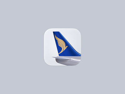 Varesh Airlines App Icon 3d aircraft airliner airplane android icon app icon blender boeing brand identity branding figma icon icons ios icon logo octane plane realistic icon app varesh airlines وارش ایرلاین