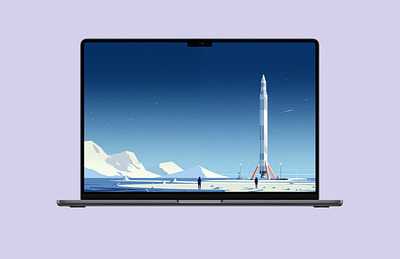 4K Polar Launch Wallpaper for Desktop blue desktop ice macbook planet polar rocket space wallpaper