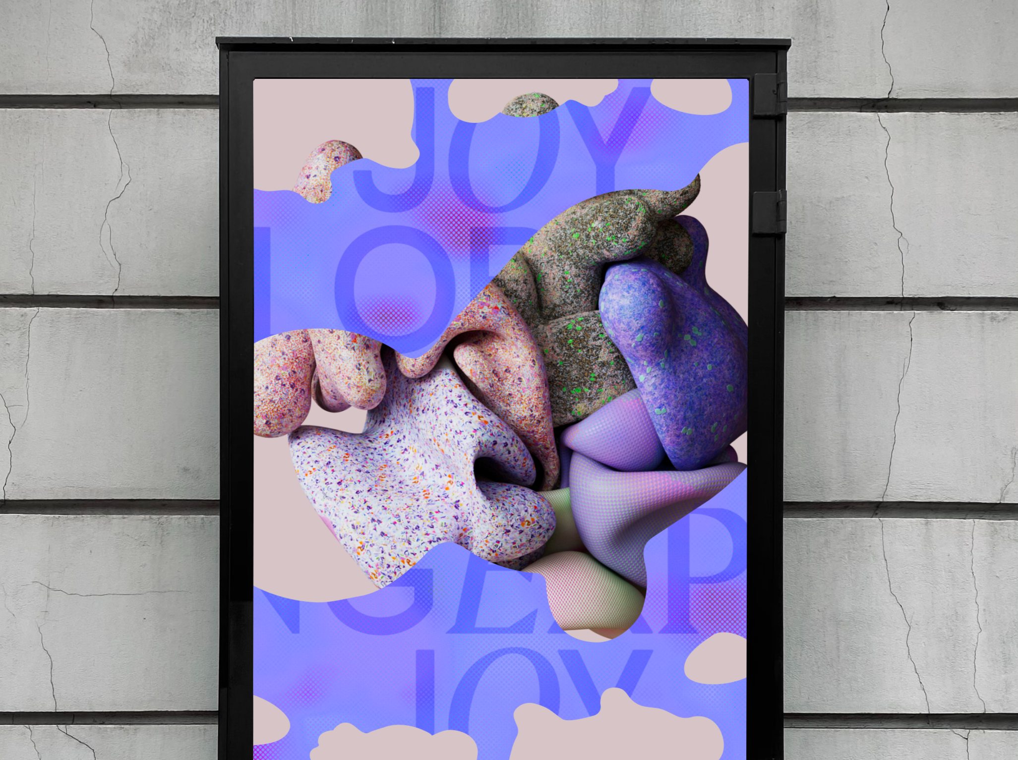 Blobby Blob Poster 3d c4d cinema4d poster