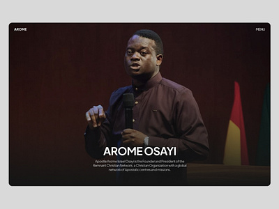 Arome Osayi Web Exploration arome osayi design landing page personal website portfolio website ui ui design uidesign uiux uiux design user experience user interface ux ux design uxui web design website design