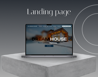 Landing page for a real estate agency css design figma landing page responsive ui ux web design website