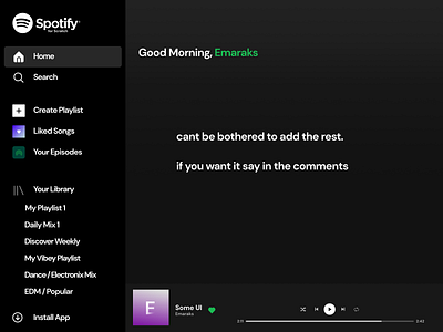 Spotify UI branding redesign spotify ui