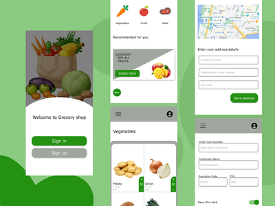 Grocery shop design groceryapp uiux