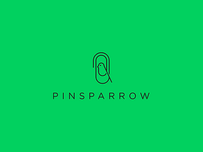 Pinsparrow Logo 3d animation branding cat logo design graphic design illustration logo minimal logo motion graphics office cup logo ui vector