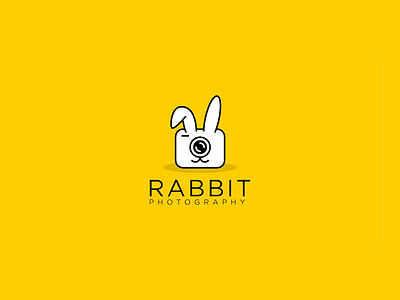 Rabbit Photography Logo branding cat logo design graphic design illustration logo minimal logo office cup logo