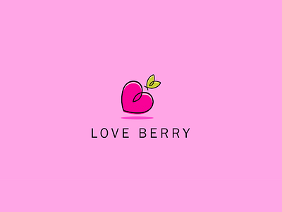 Love berry Logo branding cat logo design graphic design illustration logo minimal logo office cup logo ui