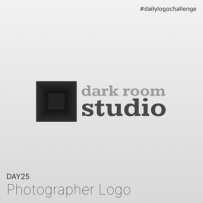 Day 25 | Photographer Logo | Daily Logo Challenge dailylogochallenge day25 design graphic design logo