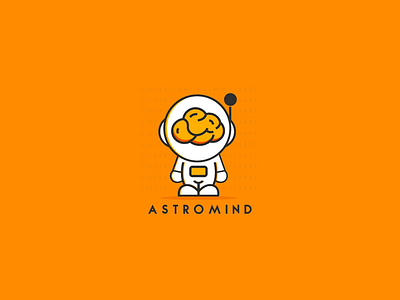 Astromind Logo animation branding cat logo design graphic design illustration logo minimal logo office cup logo ui