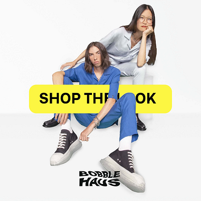 BOBBLEHAUS Shop the Look GIF apparel graphic design motion graphics social media