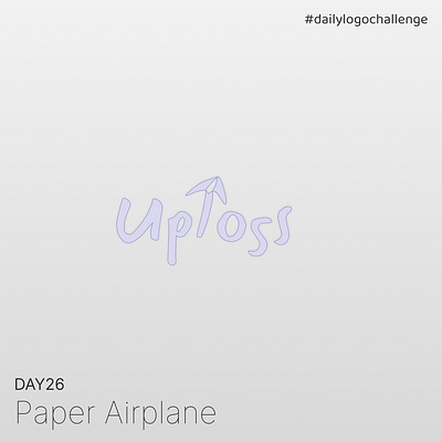 Day 26 | Paper Airplane | Daily Logo Challenge dailylogochallenge day26 design graphic design logo