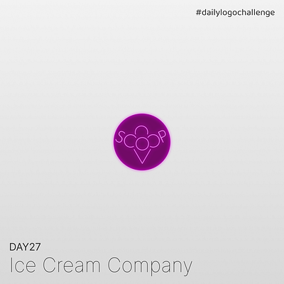 Day 27 | Ice Cream Company | Daily Logo Challenge dailylogochallenge day27 design graphic design logo