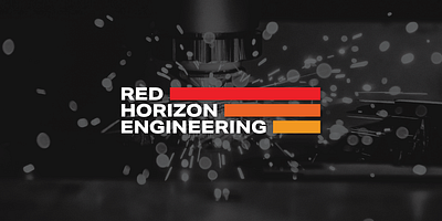 Red Horizon Engineering branding design graphic design logo logo design rebrand