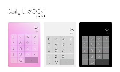#DailyUI #004 calculator dailyui design fiverr graphic design posters ui uiux wesite
