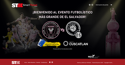 Event El Salvador vs Inter Miami CF css graphic design html5 il illustration javascript ui ux